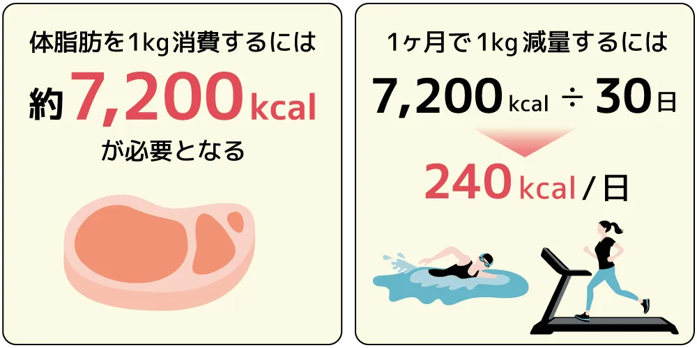 必要な消費カロリーのイメージ画像え