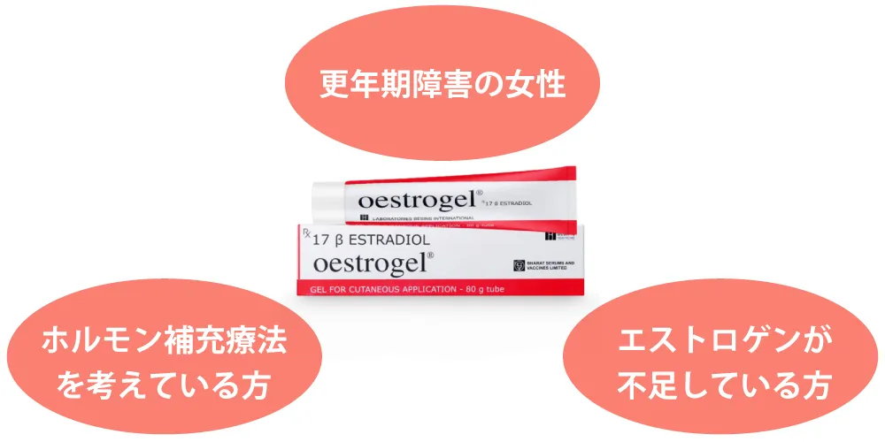 オエストロジェル効果が期待できる方のイメージ画像