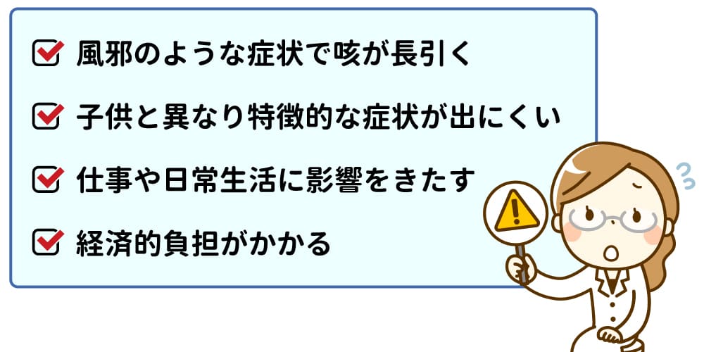 大人が感染した場合画像