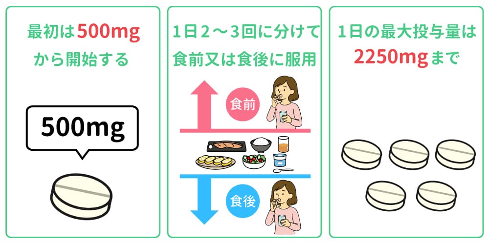 メトホルミン飲み方イメージ画像