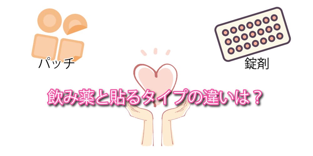 飲み薬(錠剤)との違い