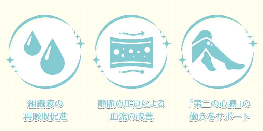 なぜ着圧ソックスで脚がすっきりするのか画像