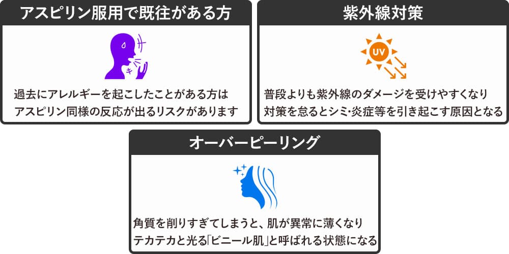 サリチル酸の注意点画像