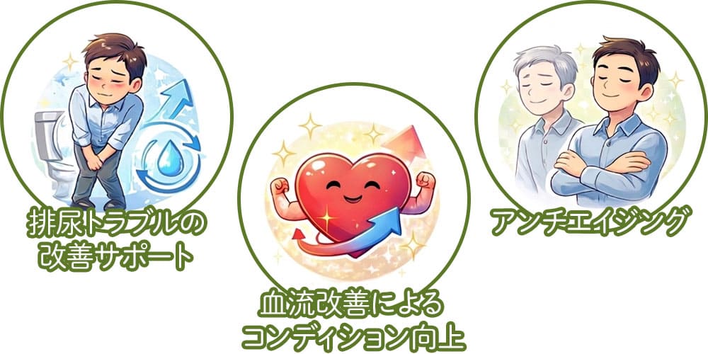 デイリータダラフィルのED以外に期待される効果画像