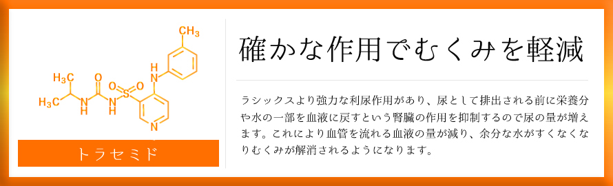 確かな作用でむくみを軽減