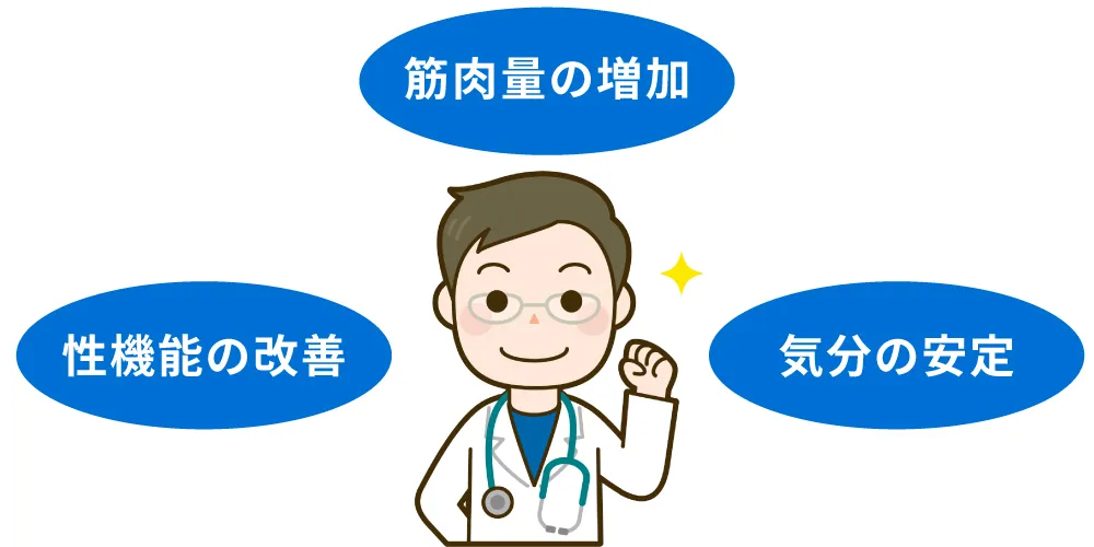 男性ホルモン剤について画像